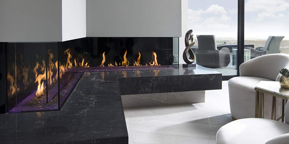 DaVinci Modern Linear Fireplace